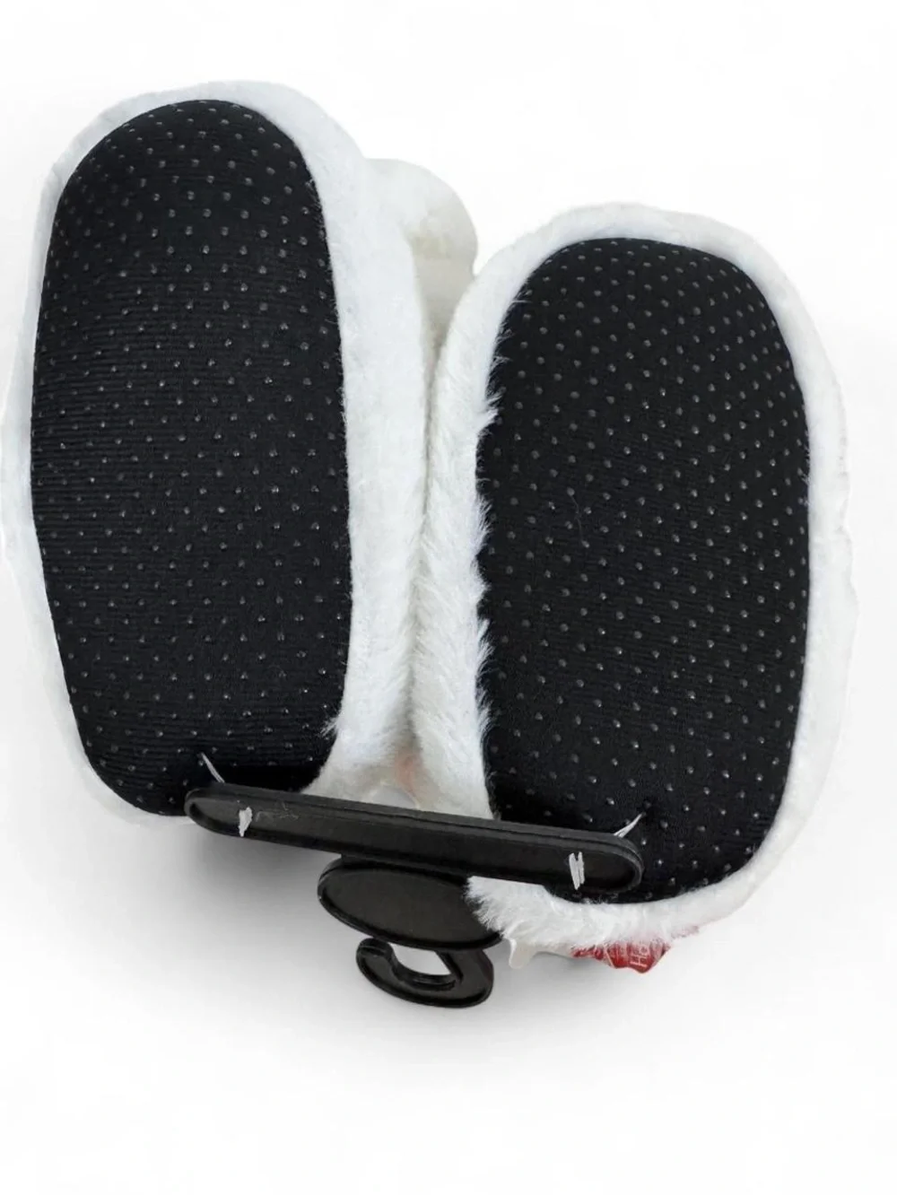 Plush White Yeti Snowman Kids Slippers